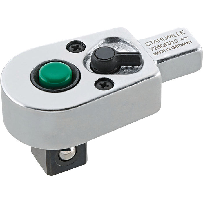 Stahlwille Quickrelease Ratchet Insert Tool - Size 10 - 9X12 MM - 1/2 Drive 100 N7M