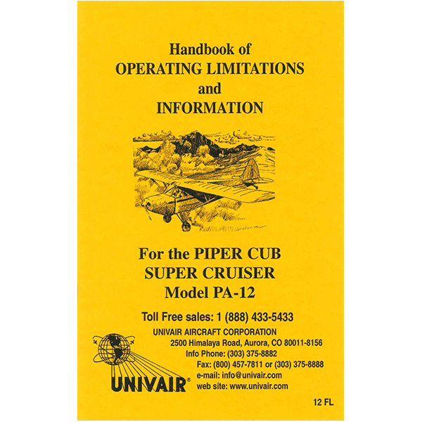 Piper PA12 Operating Limits
