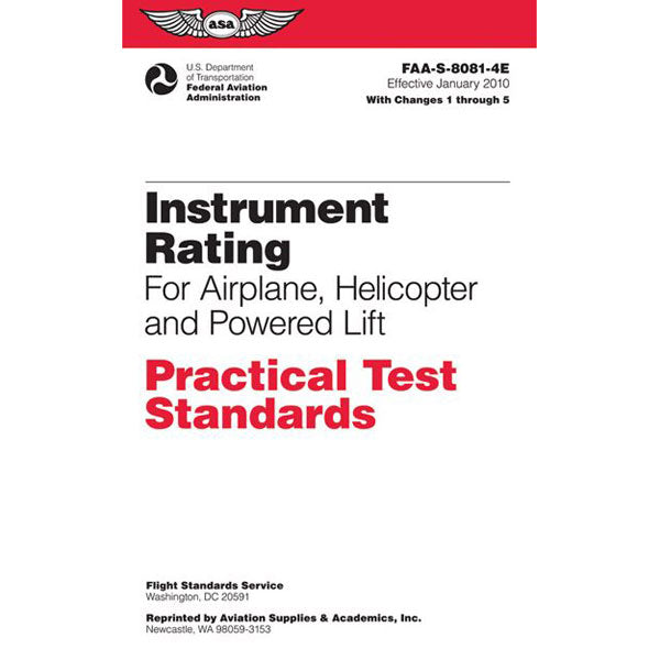 ASA Practcal Test Standards Instrument Rating