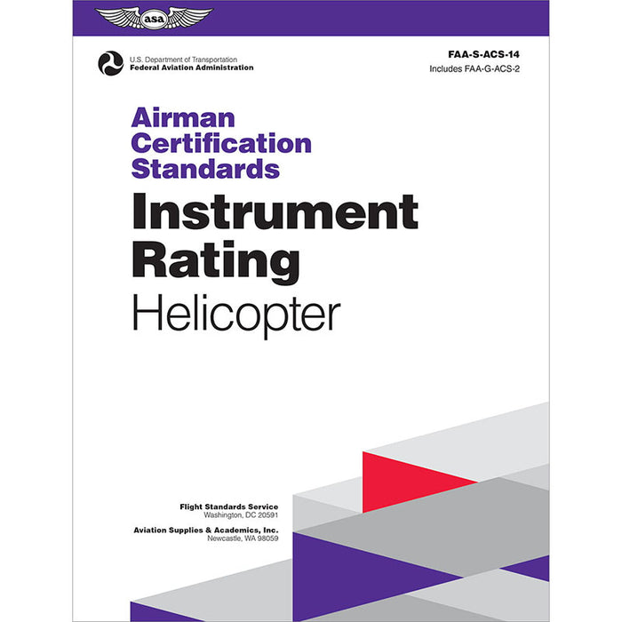 ASA Airman Certification Standards Instrument Rating Helicopter Ebook