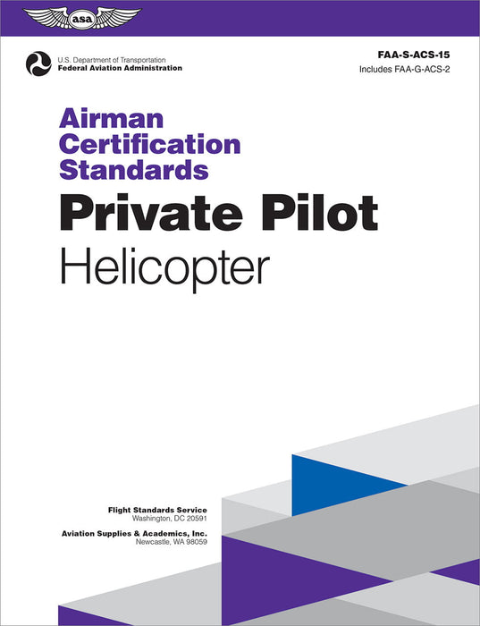 ASA Airman Certification Standards Private Pilot Rotorcraft Rating Ebook