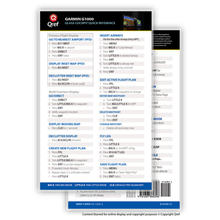 Qref G1000 Single Card