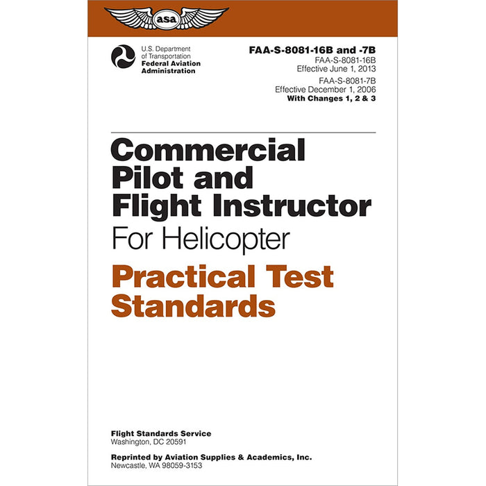 ASA Commercial Pilot Rotorcraft Helicopter Airman Certification Standards (Softcover)