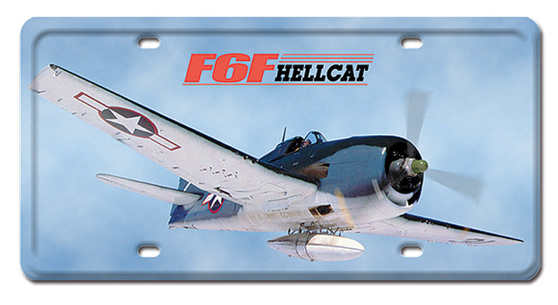 F6F Hell CAT Metal License Plate 12X6