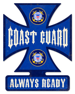 Coast Guard Metal Sign 14.5 X 18.5