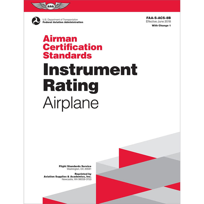 ASA Instrmnt Pilot ACS FOR Airplane (Softcover)