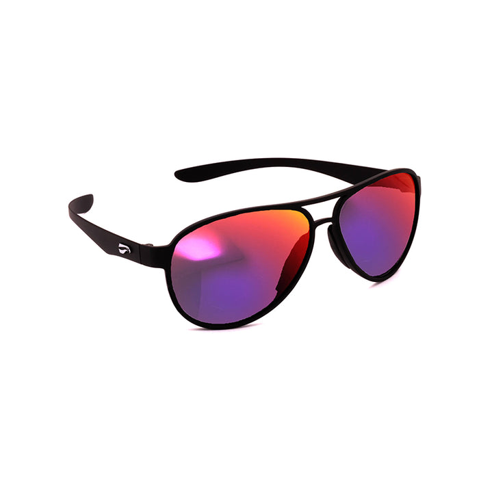 Kestrel Aviator Matte Black Mirrored Sunset Tint