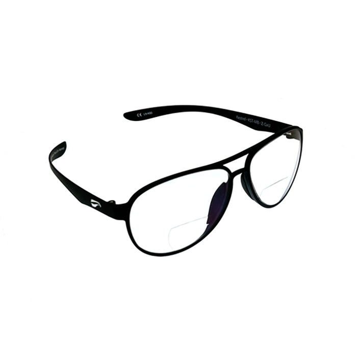 Comfortstyle Kestrel Aviation Matte BLK Bifocal 1.5 Clear Lens