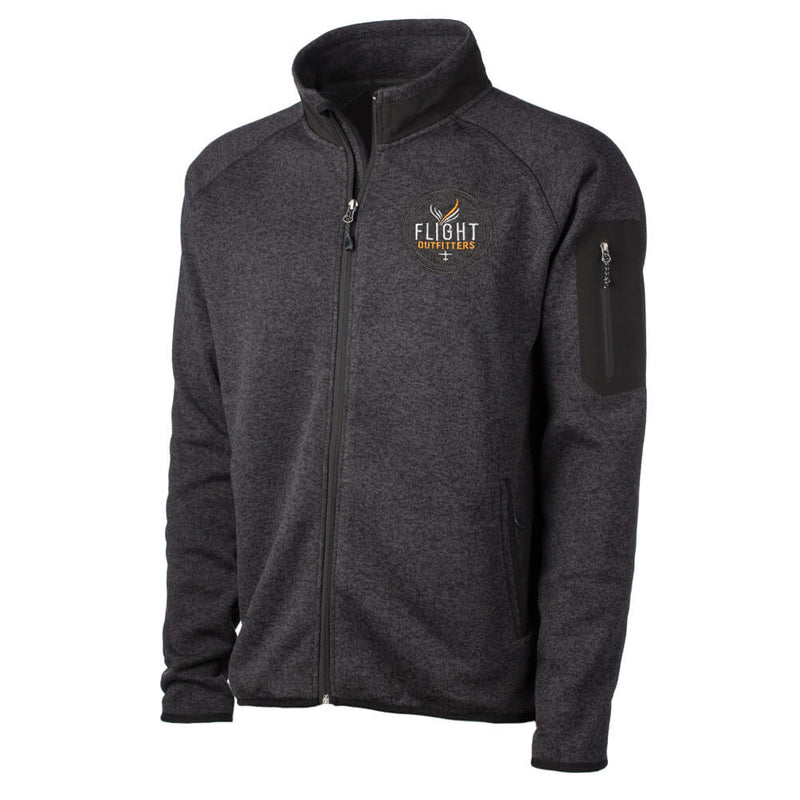 Flight Outfitters Mens Fairbanks Fleece - Heather Obsidian - 2XL