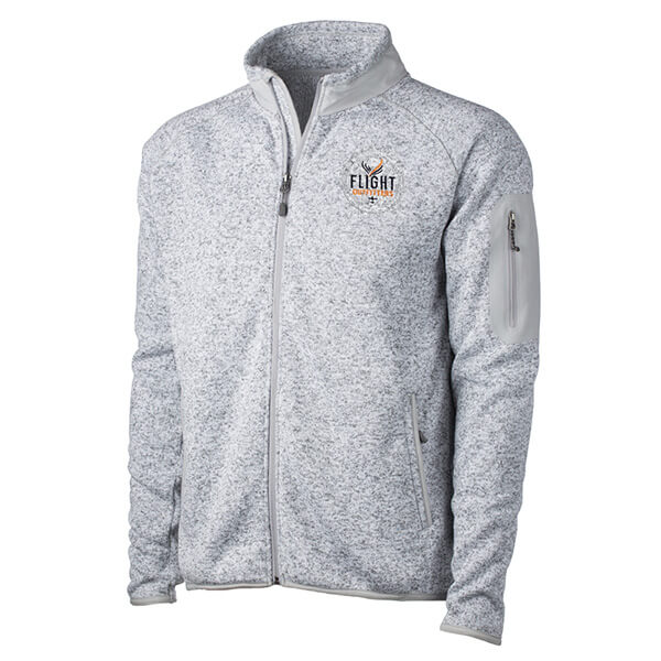 Flight Outfitters Mens Fairbanks Fleece - Heather Stone - Large