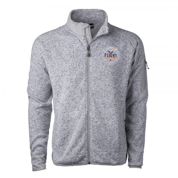 Flight Outfitters Mens Fairbanks Fleece - Heather Stone - Large