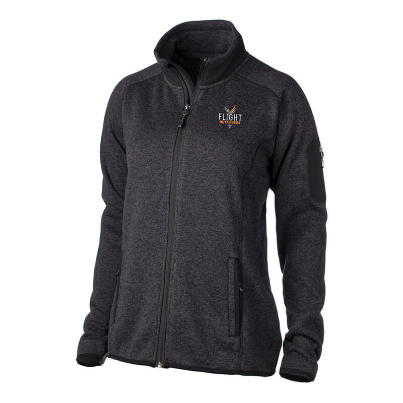Flight Outfitters Womens Fairbanks Fleece - Heather Obsidian - Large