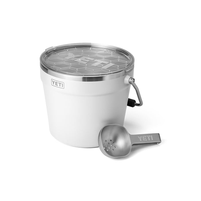 21071501555 Yeti Rambler Beverage Bucket W/Lid White