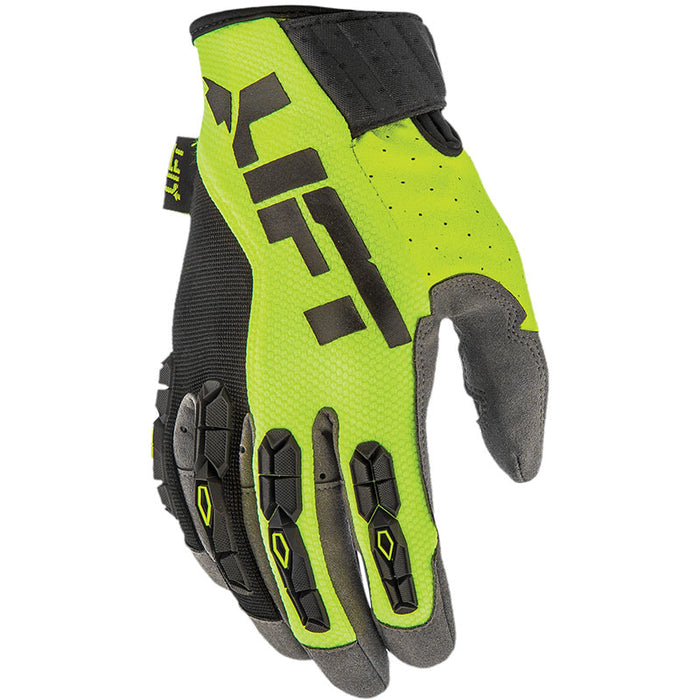 Lift Aviation - Handler Glove (Hi-Viz)- Dual Layer Fused Silicone Palm/Fingers - 2XL