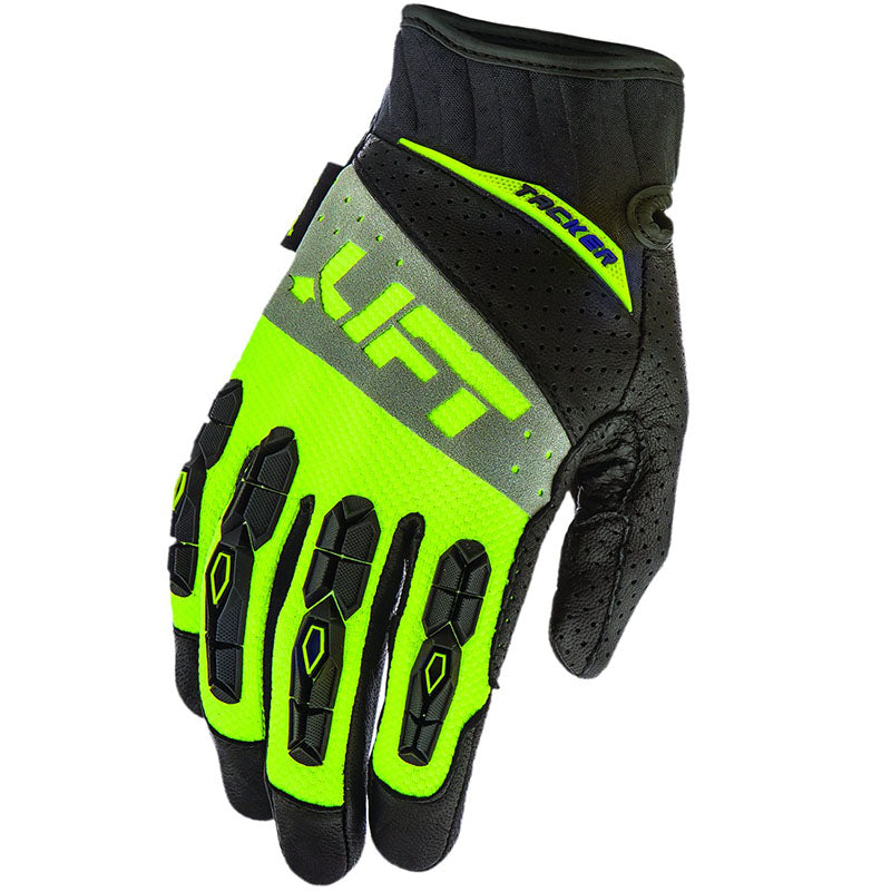Lift Aviation - Tacker Glove (Hi-Viz)- Genuine Leather Anti-Vibe - S