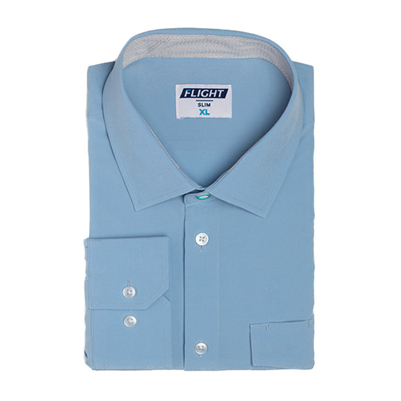 Flight Shirt - Blue - Eyelets Xxxl Athletic FIT Short Sleeve