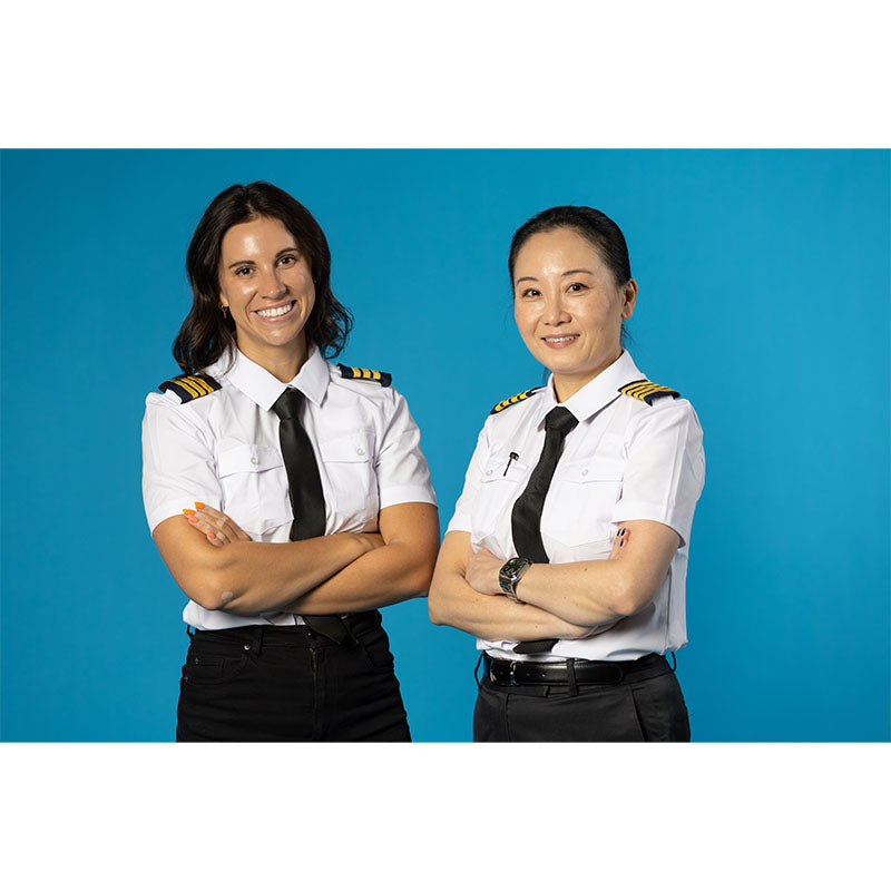 Flight Shirt Womens - Eyelets S Womens FIT Short Sleeve