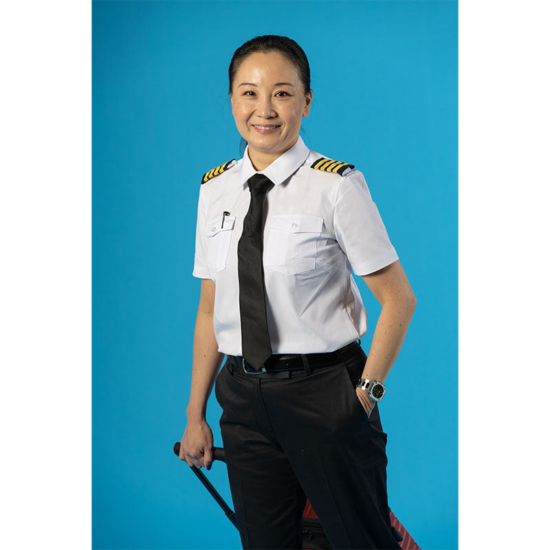 Flight Shirt Womens - NO Eyelets S Womens FIT Short Sleeve
