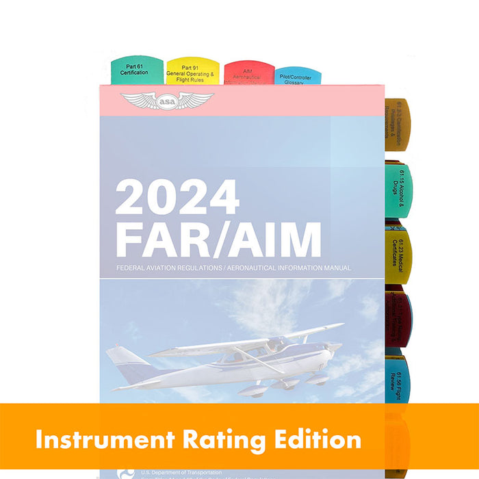 Tabs FOR Far/Aim FOR Instrument Flight Rules - IFR - 50 Tabs - 5 Color