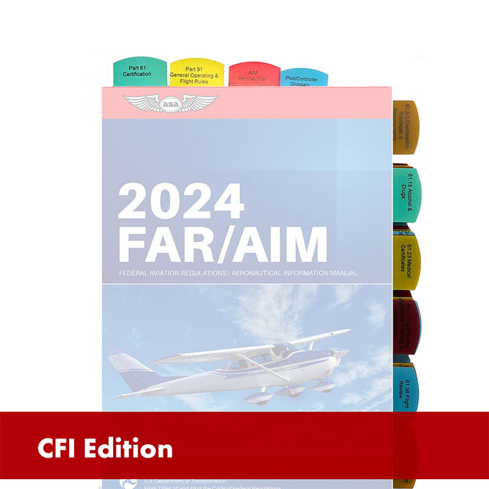Tabs FOR Far/Aim FOR Certified Flight Instructor - CFI - 75 Tabs - 5 Colors