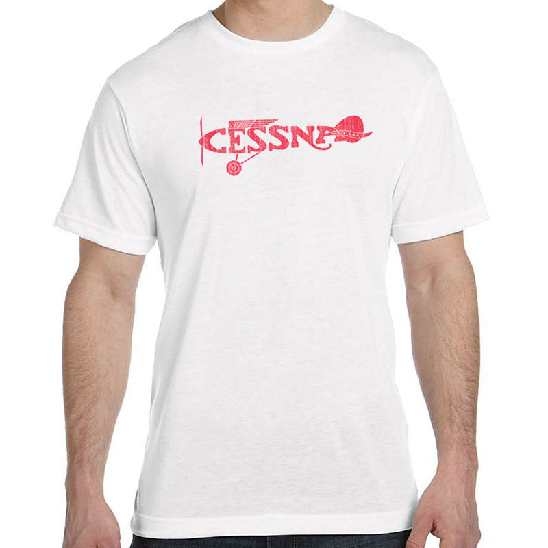 Malibu Shirts - Cessna Plane White T-Shirt - Medium