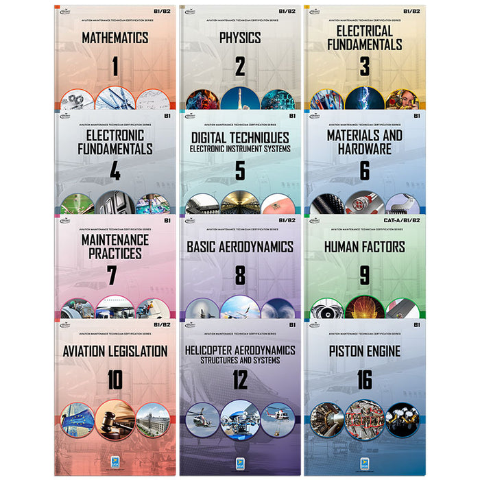 B1.4 Helicopter / Piston Study Set Book 0343-EASA-B