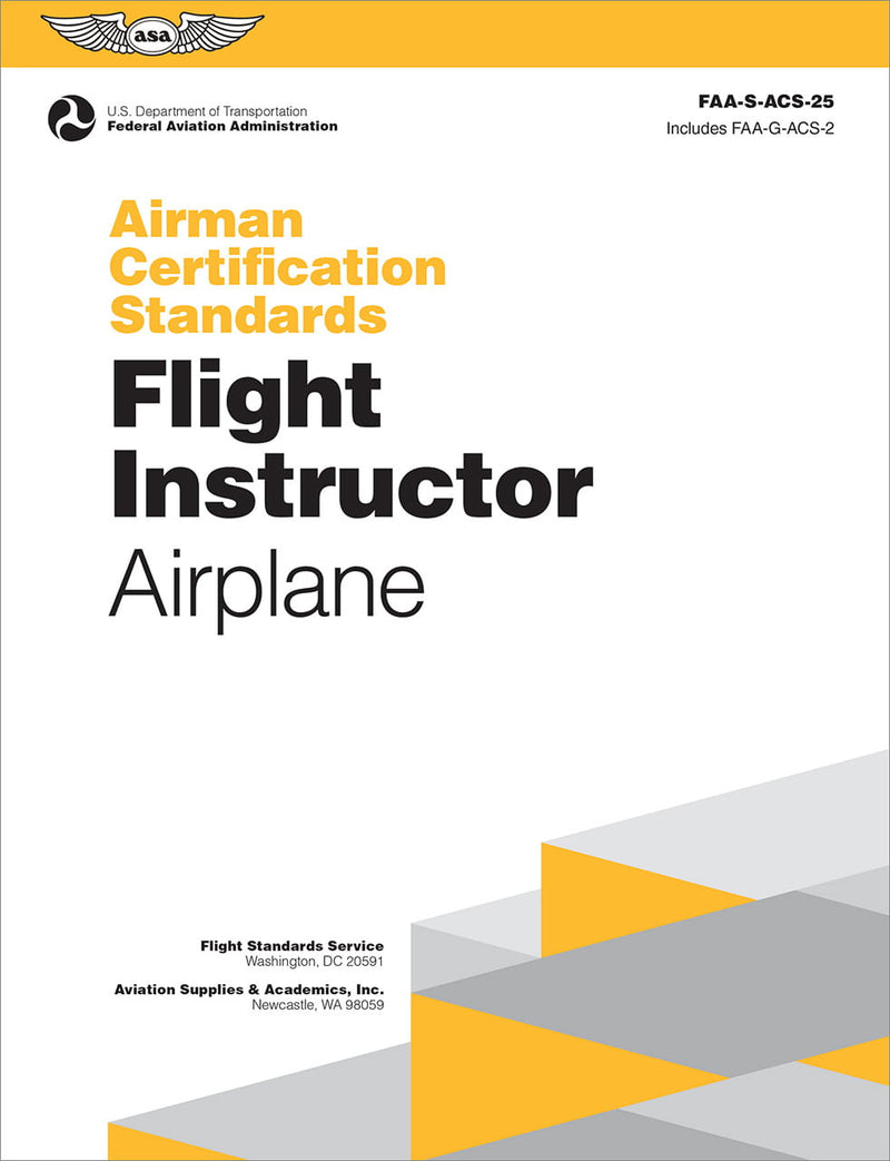ASA Airman Certification Standards Flight Instrutor Airplane PD Ebook