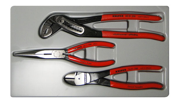 Knipex 3 Pc Universal Pliers Set With Alligator Pliersset