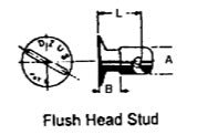 FJ4-45Stainless Steel Dzus Flush Head Stud