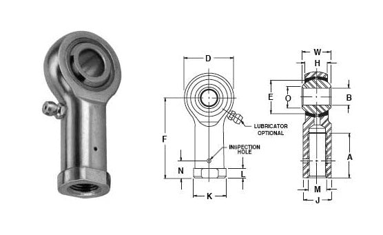 ROD END Bearing FL34-14M