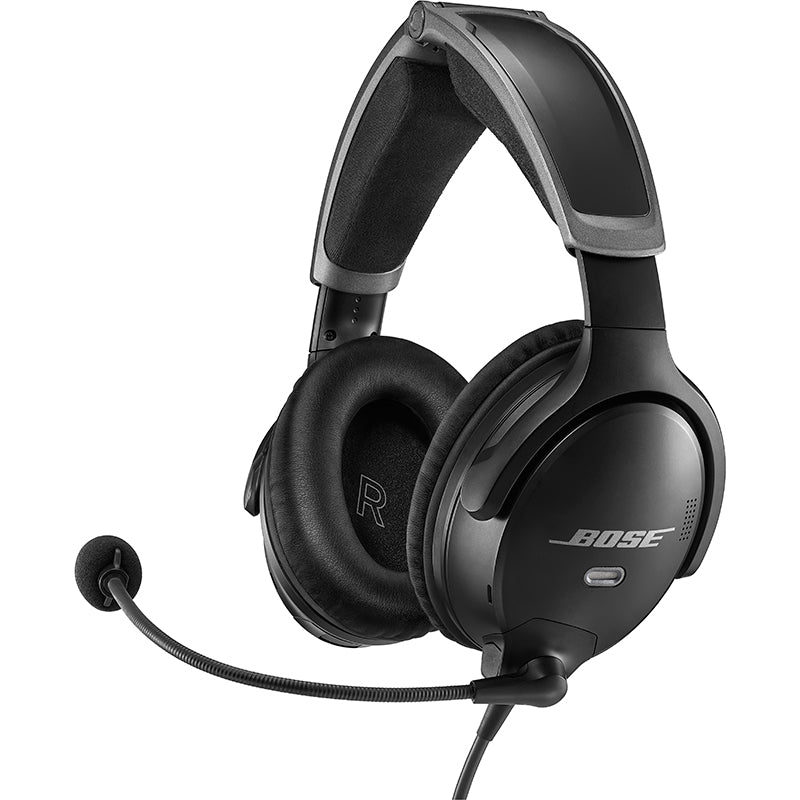 Bose A30 Aviation ANR Headset 6-Pin Lemo Plug Coiled Cord With Bluetooth