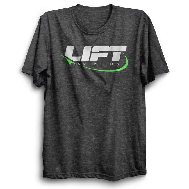 Lift Aviation T-Shirt Corp - Heather Grey - L