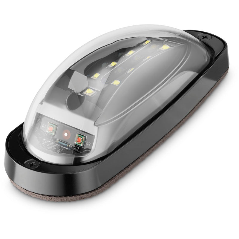 Whelen Wingtip Assembly - Microburst Plus Stealth (Experimental) - Green Forward Position and White Tail Position Light/Anti-Collision Light - 14 VDC - Stealth (Black)