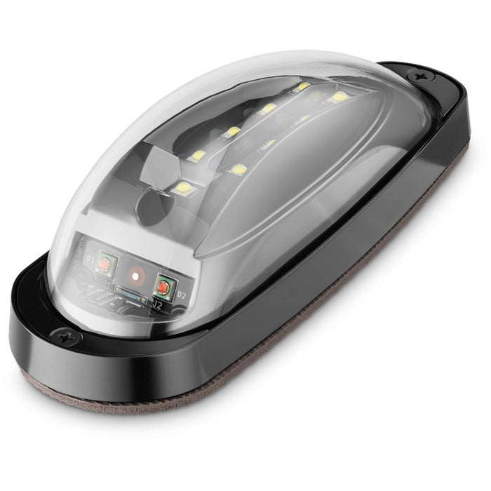 Whelen Wingtip Assembly - Microburst Plus Stealth (Experimental) - Green Forward Position and White Tail Position Light/Anti-Collision Light - 14 VDC - Stealth (Black)