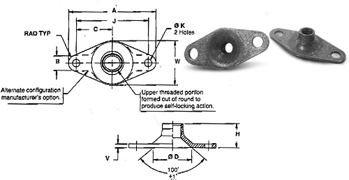 MS21049L08 Anchor NUT K1100-08