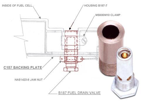 Fuel Drain Valve KIT Beech