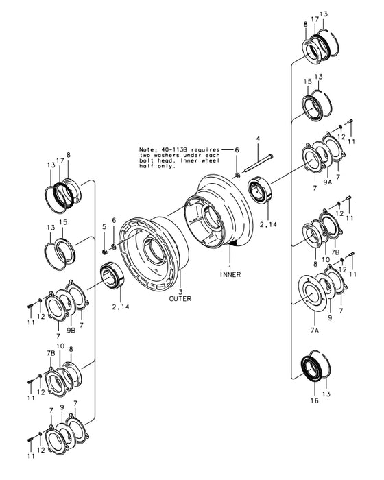 Cleveland Wheel Assembly 40-76B