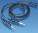 Lynx Pilot System Twin Jack Headset Lead