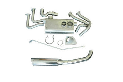 P Flow Exhaust PA28-140 Short Stack Polished