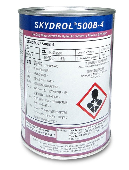 Skydrol 500B-4 Hydraulic Fluid Case OF 24 QTS