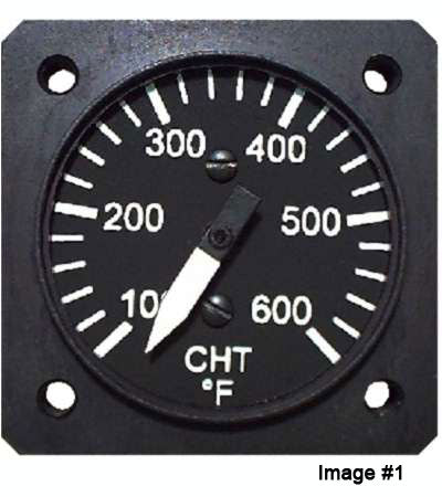 UMA 1-1/4 CHT Gauge 100F - 600F Type J 270 Degree NON TSO