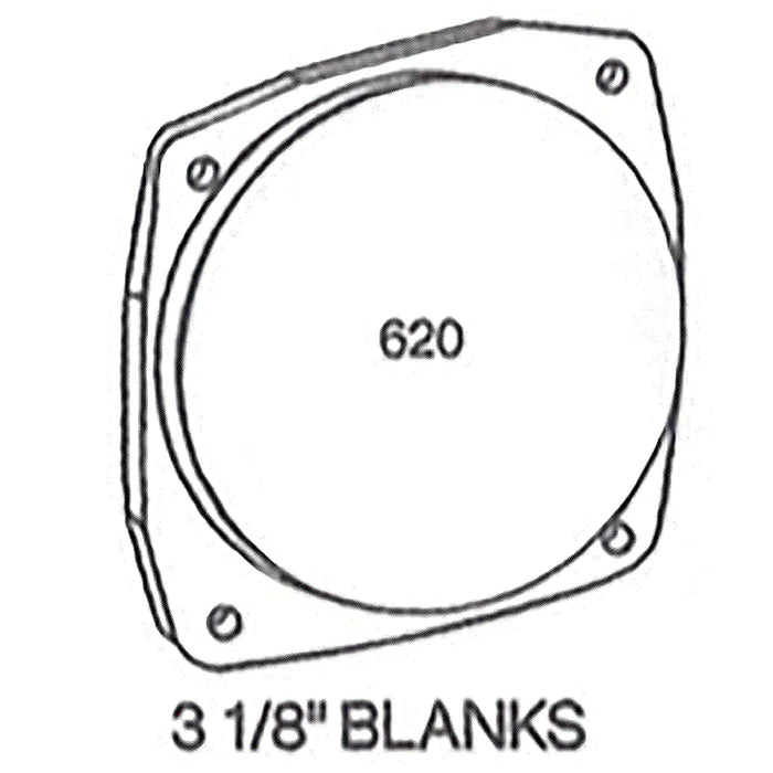 3-1/8 Raised Face Cover Plate