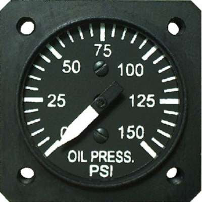 UMA 1-1/4. Electric OIL Press Gauge 0 - 150 PSI TSO