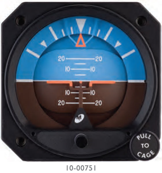 MCI 3 Electric Attitude Indicator 10-32 VDC 4300-311