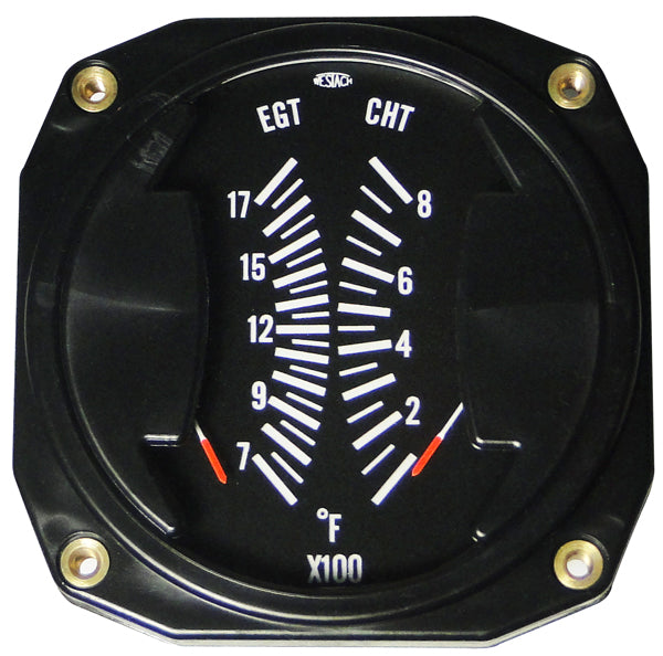 Westach 3-1/8 Square EGT 700-1700F CHT 100-800F NON TSO