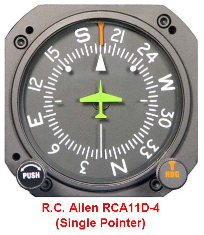 RC Allen 11D-7 Vacuum Directional Gyro W/ Heading BUG TSO