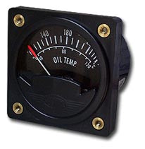 Westach 2-1/4 Square OIL Temp Gauge 100-260F 2A9-2 NON TSO