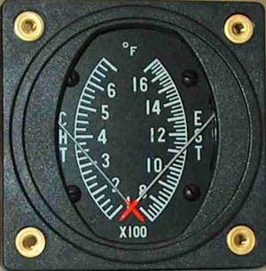Swift 2-1/4 CHT EGT 100-700 F / 700-1700 F
