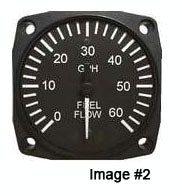 UMA 2-1/4. Fuel Flow Indicator 0-20 GPH NON TSO