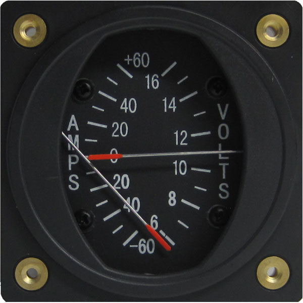 Swift 2-1/4 AMP / Voltmeter 60-0-60 A 6-16V